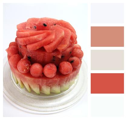 Watermelon Happy Birthday Cake Image